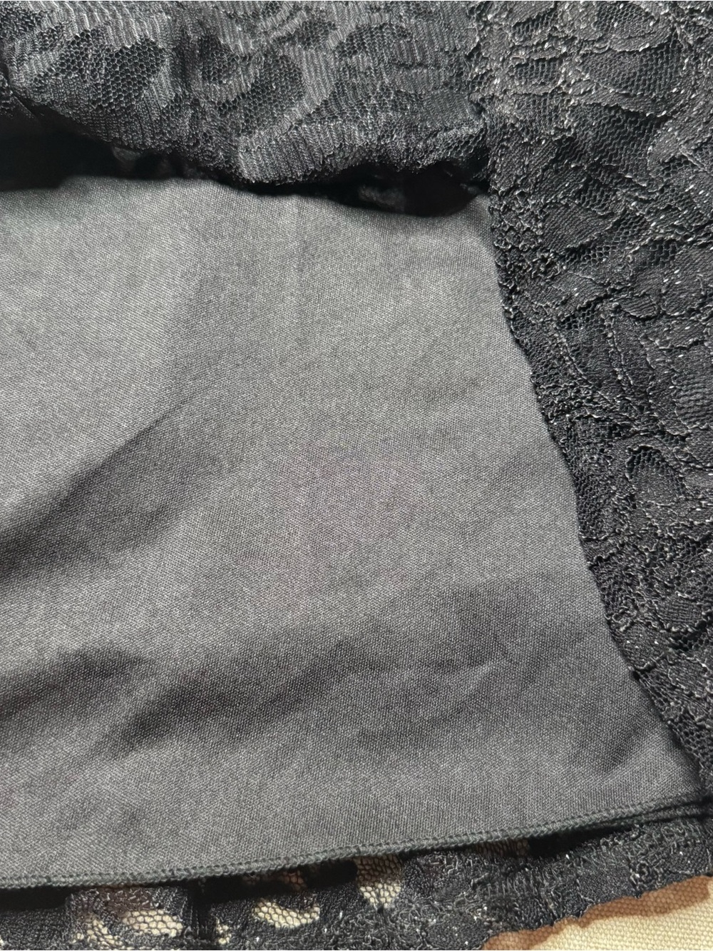 B Darlin Black Lace Fit & Flare Party Dress Removable Sash Juniors 7/8 - Picture 6 of 12